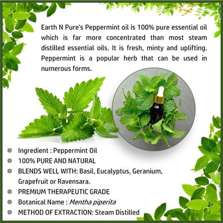 Earth N Pure Peppermint Essential Oil (100 Ml) (100 Ml)