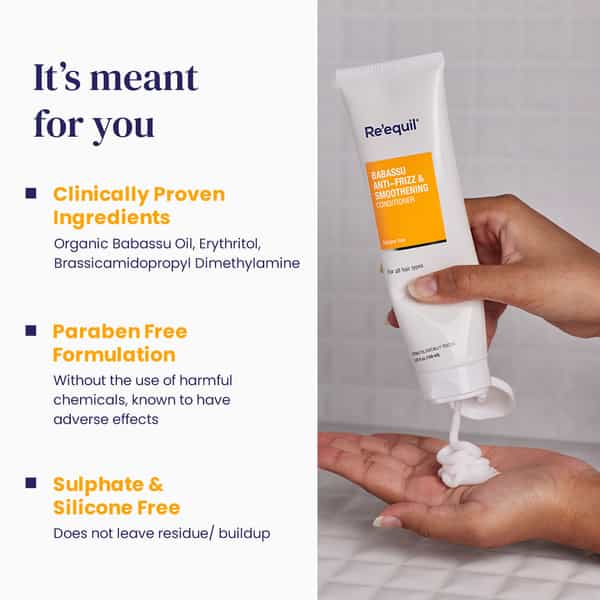 Re'equil Babassu Anti-Frizz And Smoothening Hair Conditioner - 150Ml