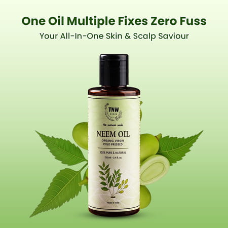 Tnw-The Natural Wash Pure Cold Pressed Neem Oil For Skin And Hair - 100 Ml