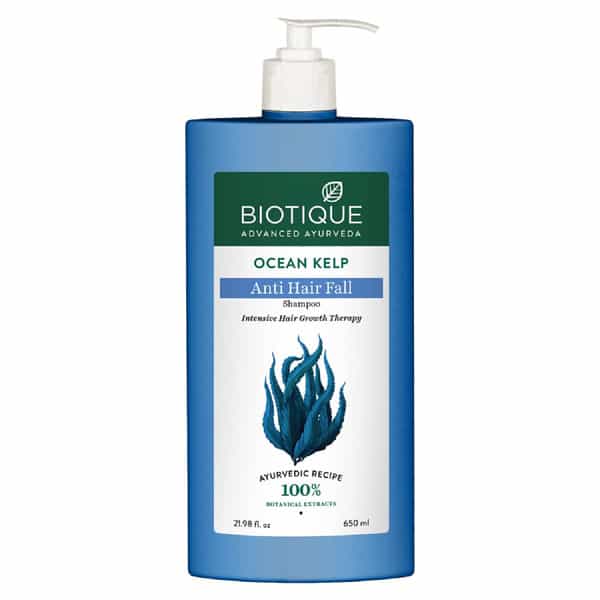 Biotique Bio Ocean Kelp Anti Hair Fall Shampoo Intenstive Hair Growth Therapy | 650Ml