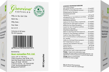 Groviva Hair Care Capsules (60 Caps) (Pack Of 3)