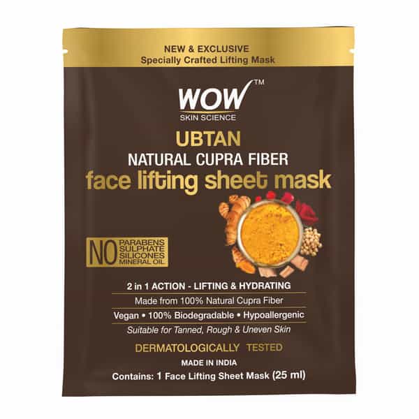 Wow Skin Science Ubtan Cupra Face Lifting Mask Sheet 25 Ml
