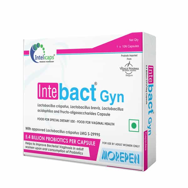 Morepen Intebact Gyn Capsules - 10 Veg Capsules