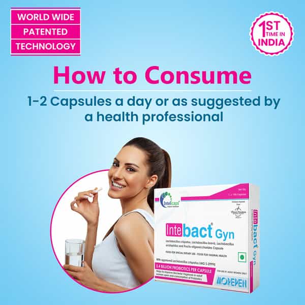 Morepen Intebact Gyn Capsules - 10 Veg Capsules