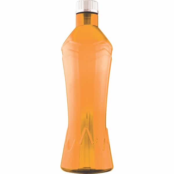 Rosa Glacier Orange Water Bottle I 100 % Food Grade Plastic I Premium Leak-Break Proof I 1 Ltr * 3