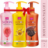 Vi-John Women Fairness Body Lotion | Rose, Turmeric, Cocoa Butter Combo, 250ml Each (All Skin Types)