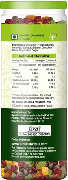Nourishvitals Seed & Fruit Mix - A Sweet Delight 150 Gm