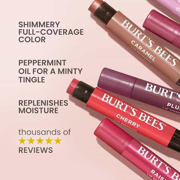 Burt's Bees Shimmer Lip Tint | Fig | 2.5G | Pack Of 4
