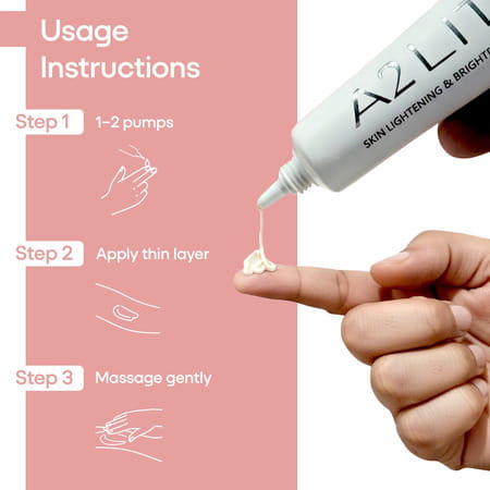 A2 Lite Skin Lightening And Brightening Cream - 20 Gm