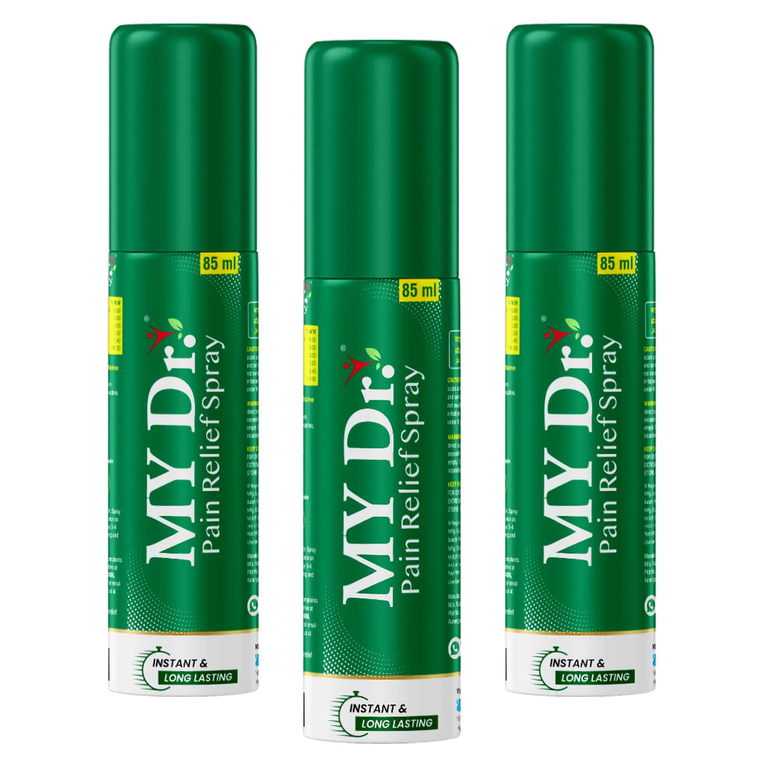 My Dr.Pain Relief Spray Instant Relief From Back | Knee | Neck | Shoulder | Muscle 60g Pack Of 3