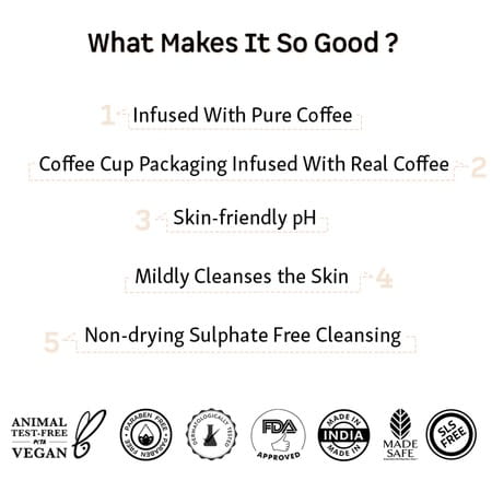 Mcaffeine Latte Deep Moisturizing Coffee Body Wash With Murumuru Butter