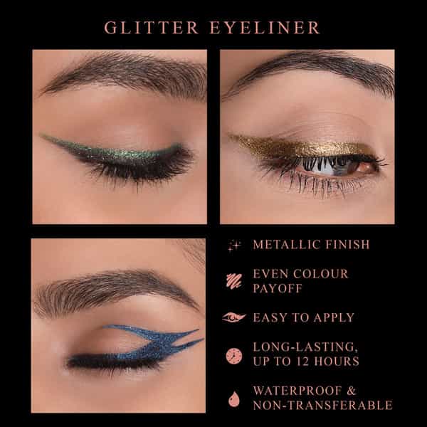 Manish Malhotra Beauty By Myglamm Glitter Eyeliner-Galaxy Blue