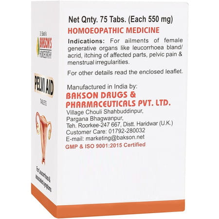 Baksons Homoeopathy Pelvi Aid Tablet 75 No'S