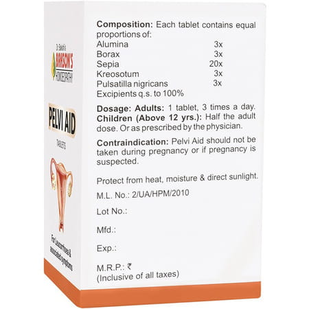 Baksons Homoeopathy Pelvi Aid Tablet 75 No'S