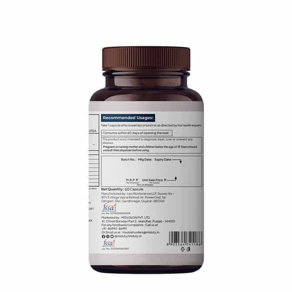 Miduty Vitamin Adk - A D3 K2 - Eyes | Immunity | Weak Bones | Arthritis - Fat Soluble - 60 Capsules