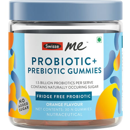 Swisse Me Probiotics + Prebiotic Orange Gummies 30 No'S