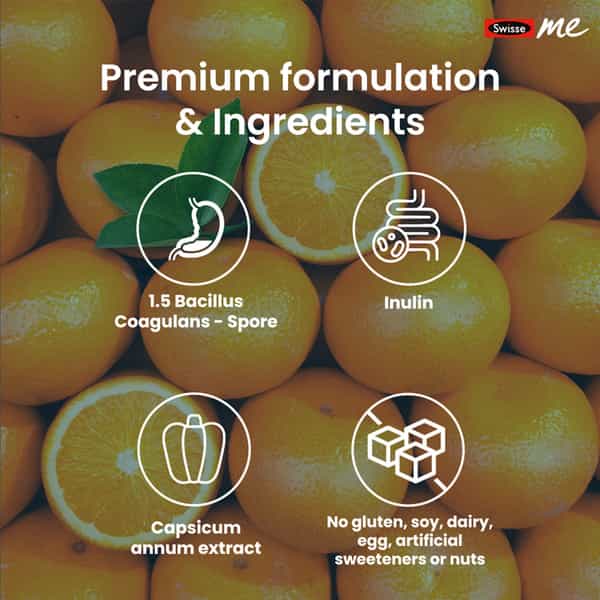 Swisse Me Probiotics + Prebiotic Orange Gummies 30 No's