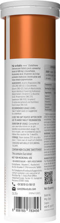 Hk Vitals Glutathione (15 Tabs) + Sipper (300ml) | Skin Glow & Hydration | Combo Pack