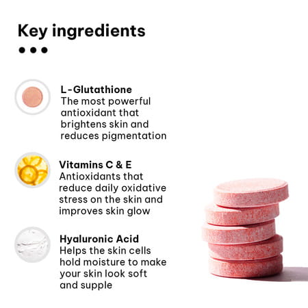 Hk Vitals Glutathione (15 Tabs) + Sipper (300ml) | Skin Glow & Hydration | Combo Pack