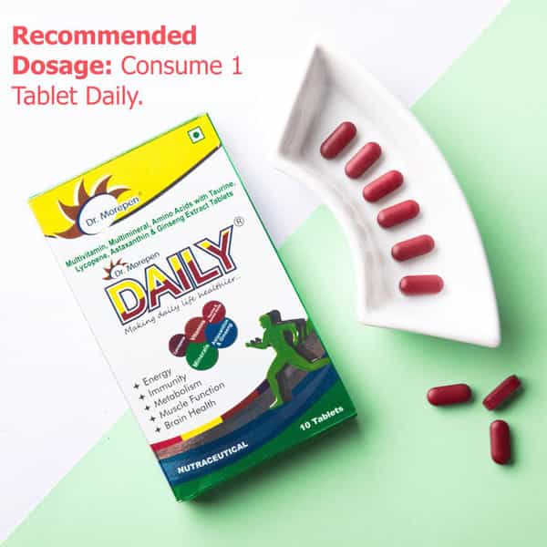 Dr. Morepen Daily Multivitamin | Men & Women | Tablets | 10 No's | Pack Of 3