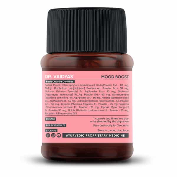 Dr. Vaidya's Mood Boost-30 Capsules - Pack Of 1