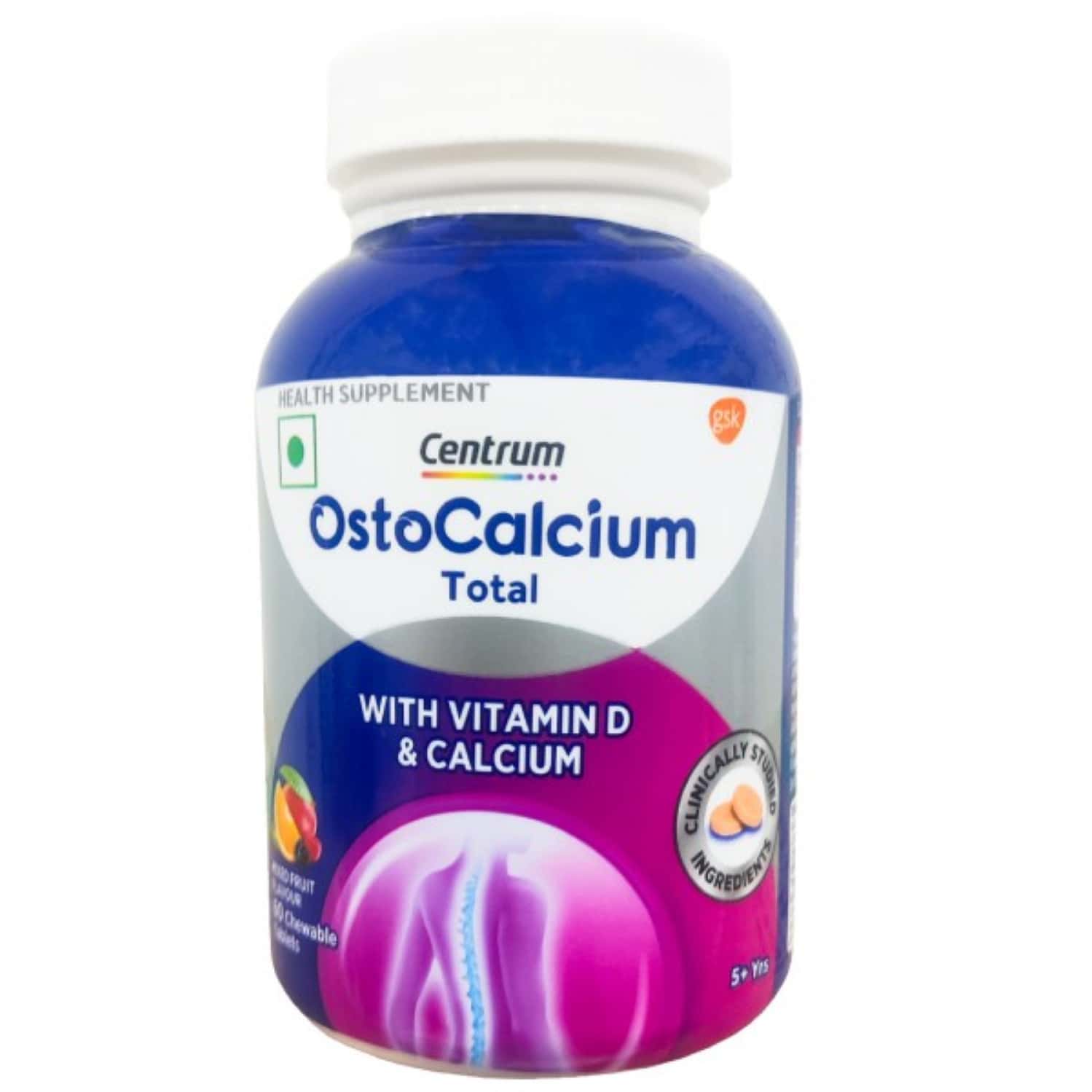 Centrum Ostocalcium Total Mix Fruit Tablet 60 No's