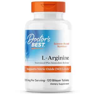 Doctor's Best L-arginine Tablets | 120 Count