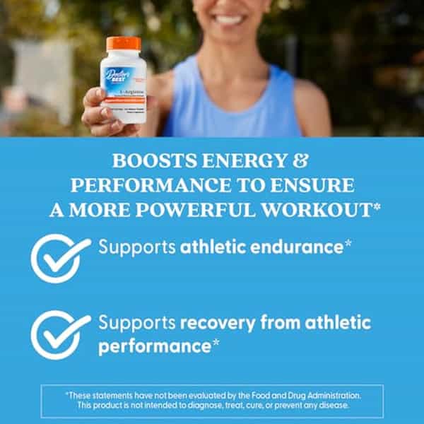 Doctor's Best L-Arginine Tablets | 120 Count