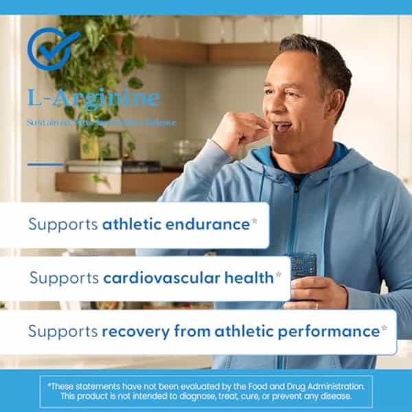 Doctor's Best L-Arginine Tablets | 120 Count