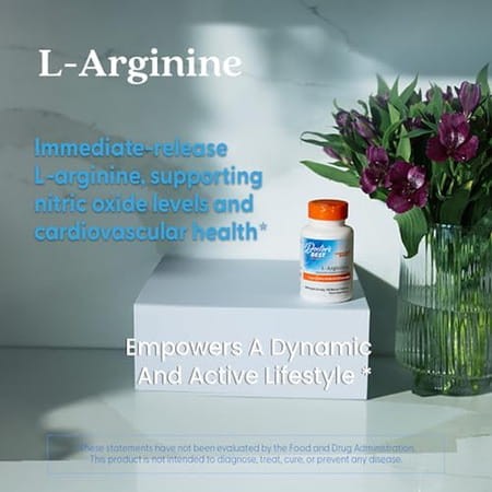 Doctor's Best L-Arginine Tablets | 120 Count