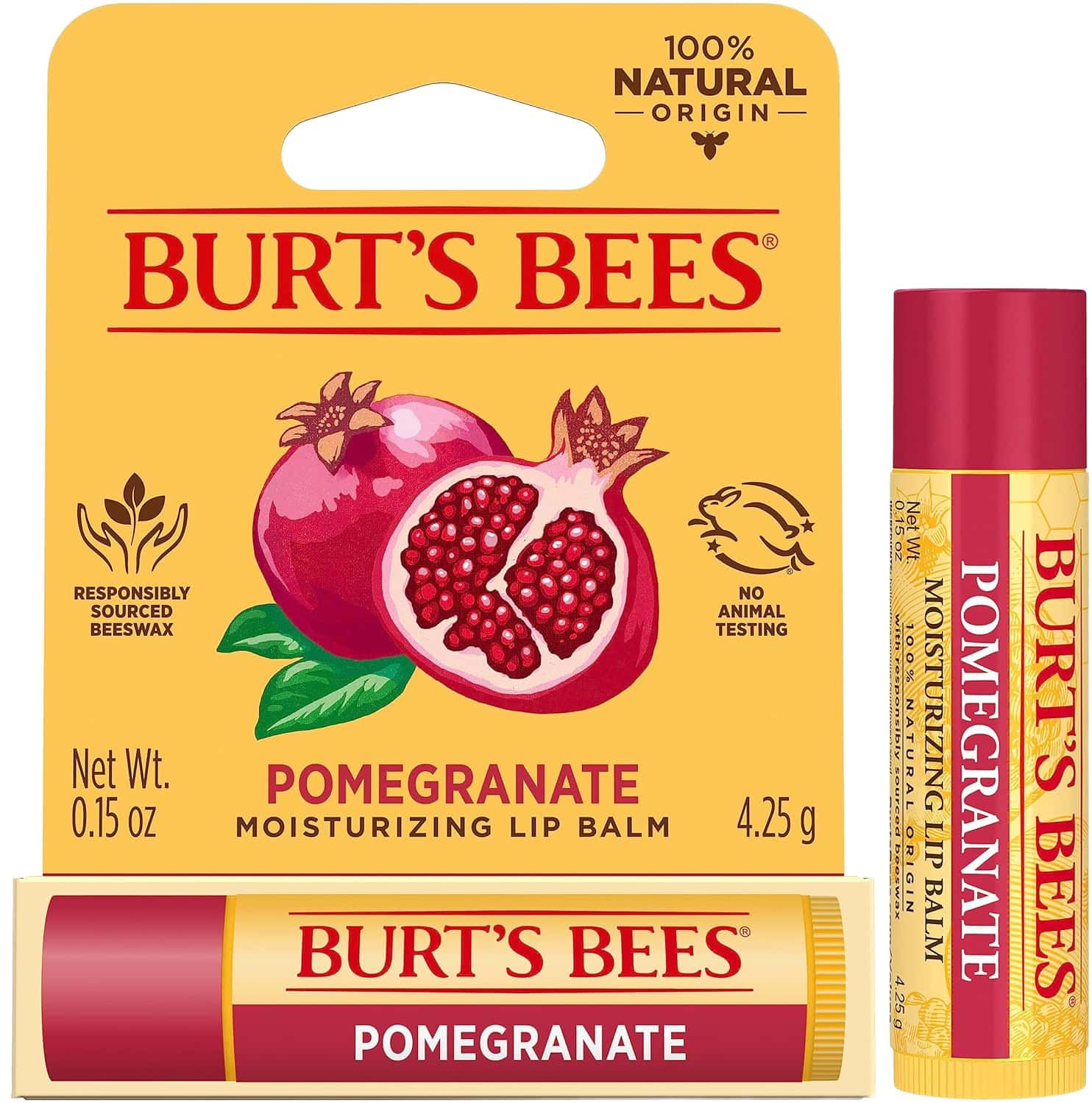 Burt'S Bees Lip Balm | Pomegranate Oil | 4.25g