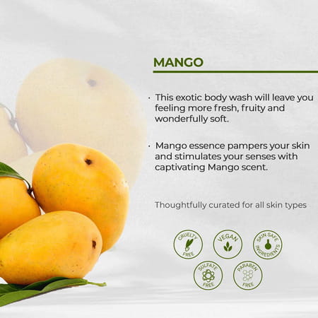 Crazy Owl Mango Mania + Juicy Lemon + Mint & Tea Tree + Aqua Musk Body Wash Combo Pack