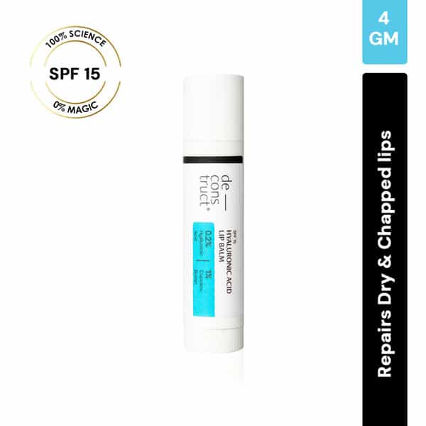 Deconstruct Hyaluronic Acid Lip Balm| Dry | Chapped Lips|0.2% Hyaluronic Acid+1% Cupuacu Butter|4G