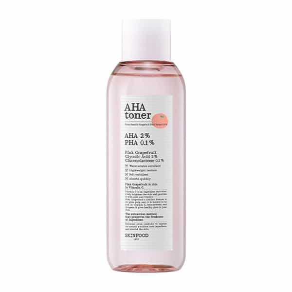 Skinfood Pink Grapefruit Aha Toner - 2% Aha Exfoliating Face Toner - 200Ml