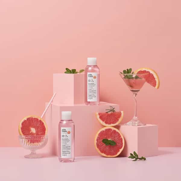 Skinfood Pink Grapefruit Aha Toner - 2% Aha Exfoliating Face Toner - 200Ml