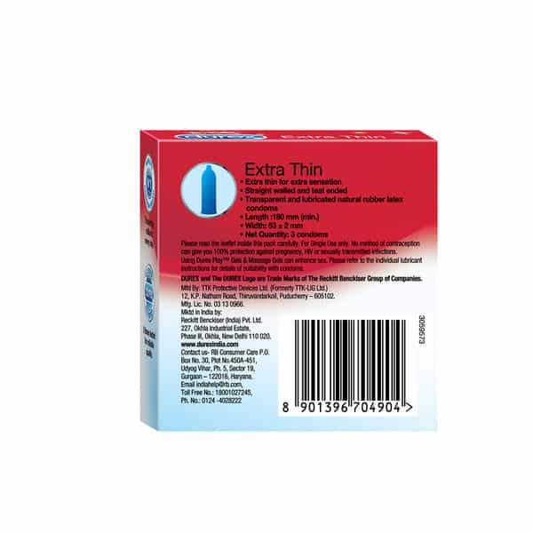 Durex Condoms Extra Thin- 3S