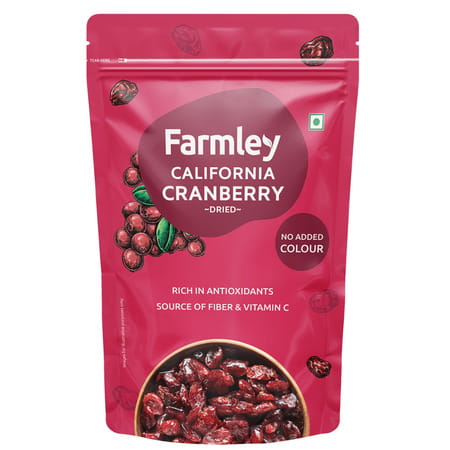 Farmley Premium California Whole Dried Cranberries 200 G