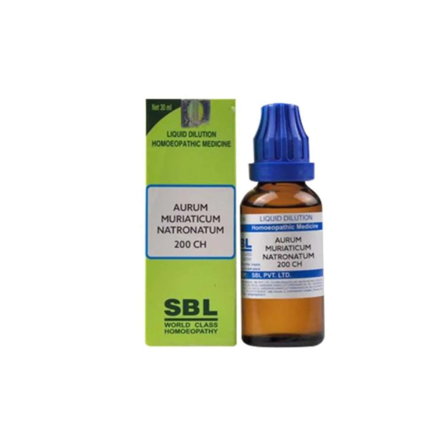 Sbl Aurum Muriaticum Natronatum Dilution 200 Ch 30 Ml Pack Of 3