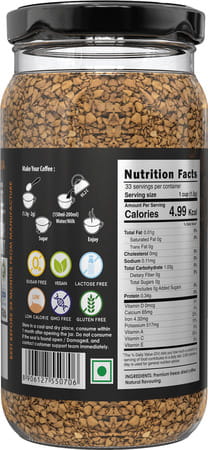 Sip 'N Up Instant Coffee Espresso 50g|Premium Freeze-Dried Coffee Powder With 100% Natural Flavours