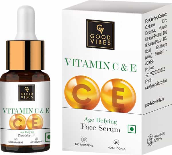 Good Vibes Age Defying Serum - Vitamin C & Vitamin E - 10 Ml