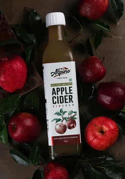 Alpino Organic Apple Cider Vinegar 500 Ml Bottle| Naturally Rich In Antioxidants|No Added Flavours