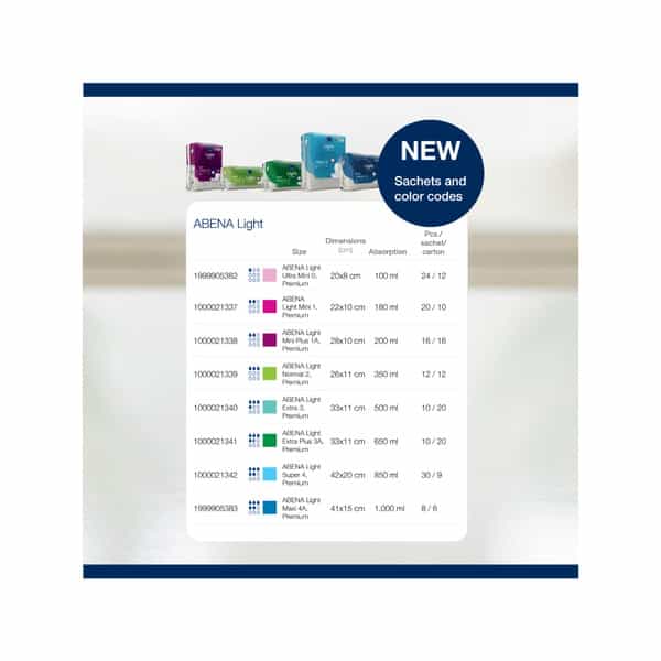 Abena Light Extra Plus 3A - 600 Ml Absorbency