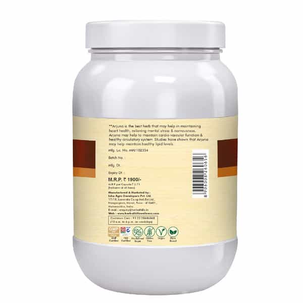 Herbal Hills Arjunahills - 700 Capsule Value Pack Pack Of 2 Terminalia Arjuna Arjuna Capsules