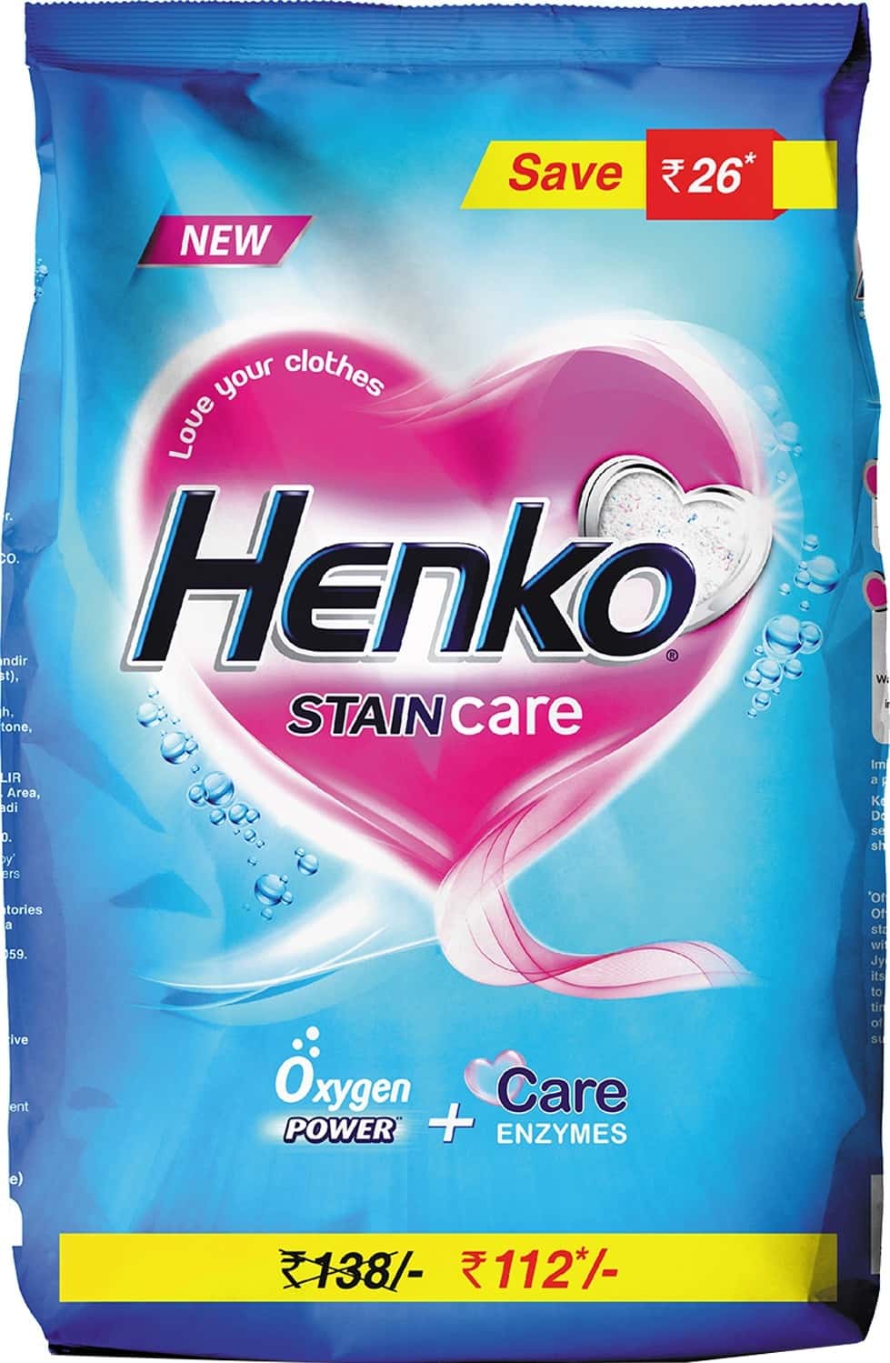 Henko Detergent Powder - Stain Champion Oxygen 1 Kg