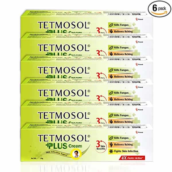 Tetmosol Plus Cream - Topical Antifungal Cream - Pack Of 6 (6 X 10G)