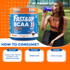 Fast&Up Bcaa Basic (40 Servings | Cola Flavour) Bcaa Supplement Powder|Pre/Post & Intra Workout