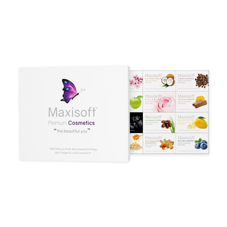 Maxisoft Handmade Bathing Bar 75 Gm X 12 | Combo Pack Of 12 Pack Of 1