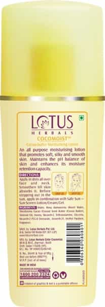 Lotus Herbals Cocomoist Moisturising Lotion 80 Ml