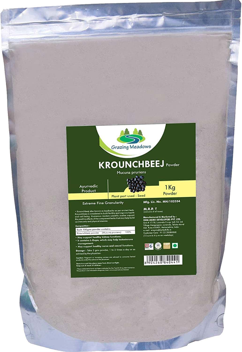 Grazing Meadows Krounchbeej Powder - 1 Kg (Pack Of 2)