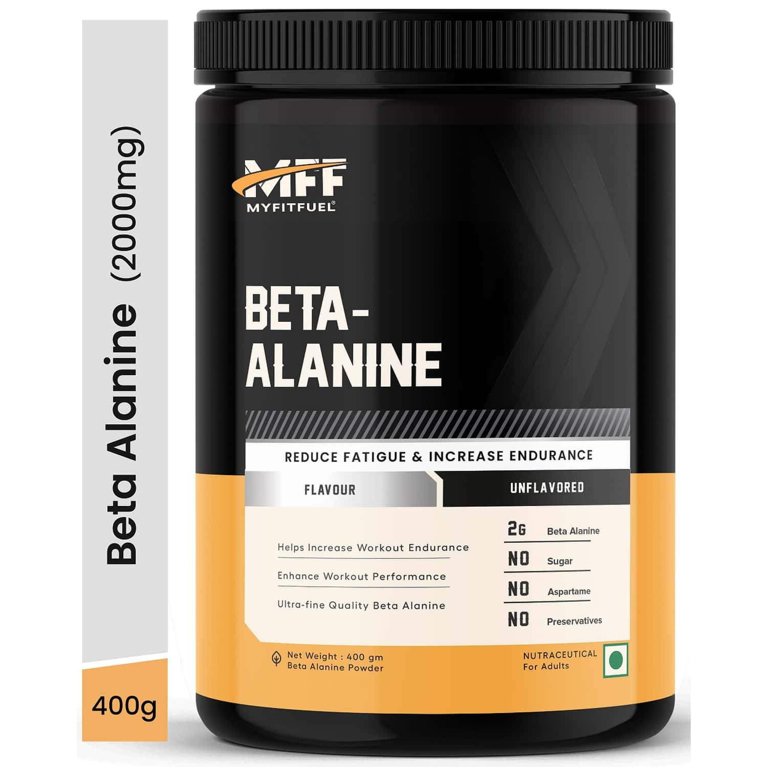 Myfitfuel Beta Alanine (400 Gm) Unflavoured| Amino Acid